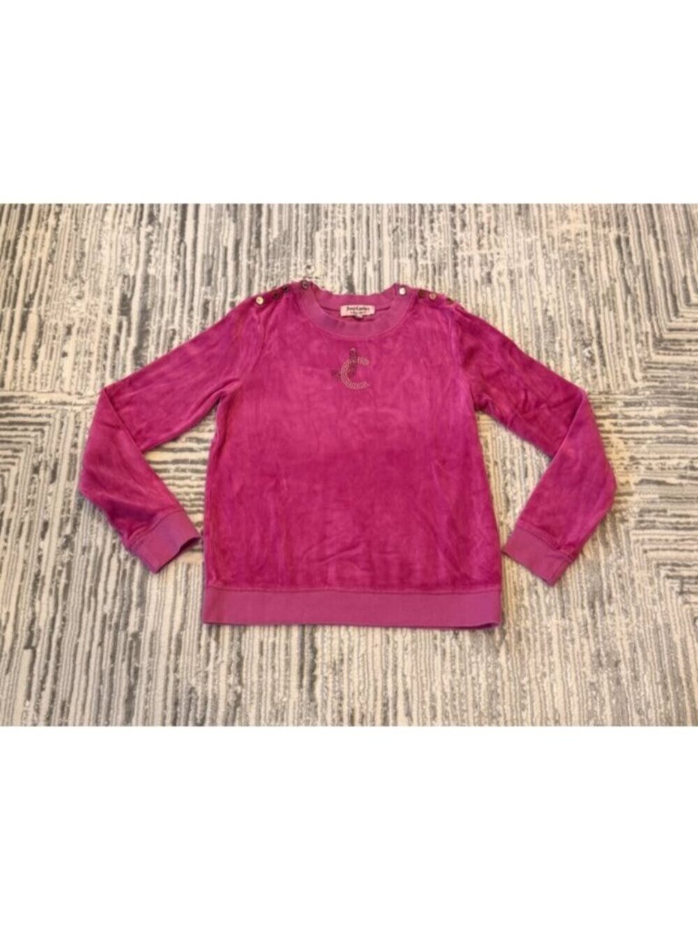 Juicy Couture women's medium pink velour sweatshirt